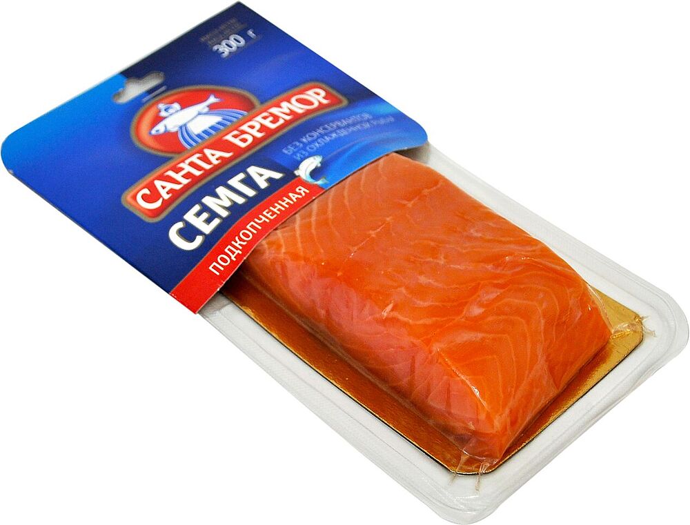 Smoked and cooked salmon "Санта Бремор" 300g 