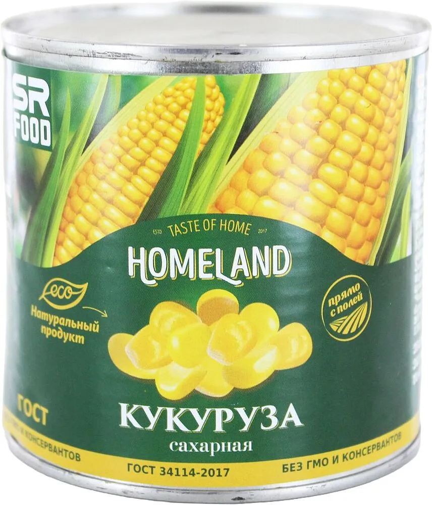 Եգիպտացորեն "Homeland" 400գ	